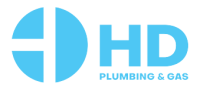 HD Plumbing & Gas Logo in Blue